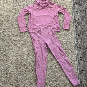 Hanna Andersson Pink Hoodie and Leggings Set